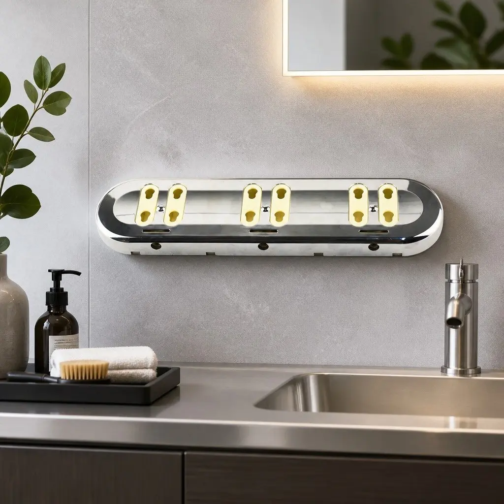 3-Bottle Wall-Mounted Soap Dispenser