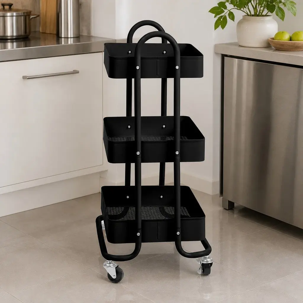 3-Tier Kitchen Storage Trolley