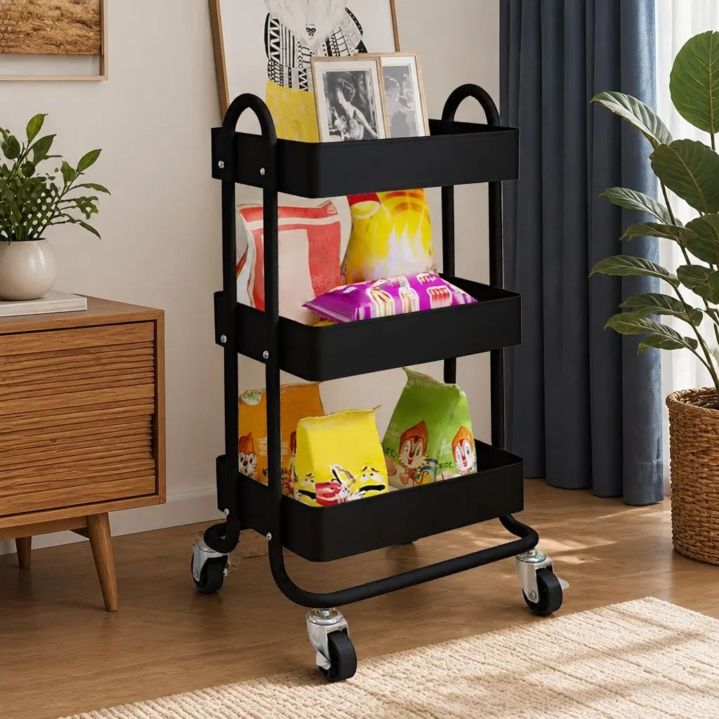 3-Tier Kitchen Storage Trolley