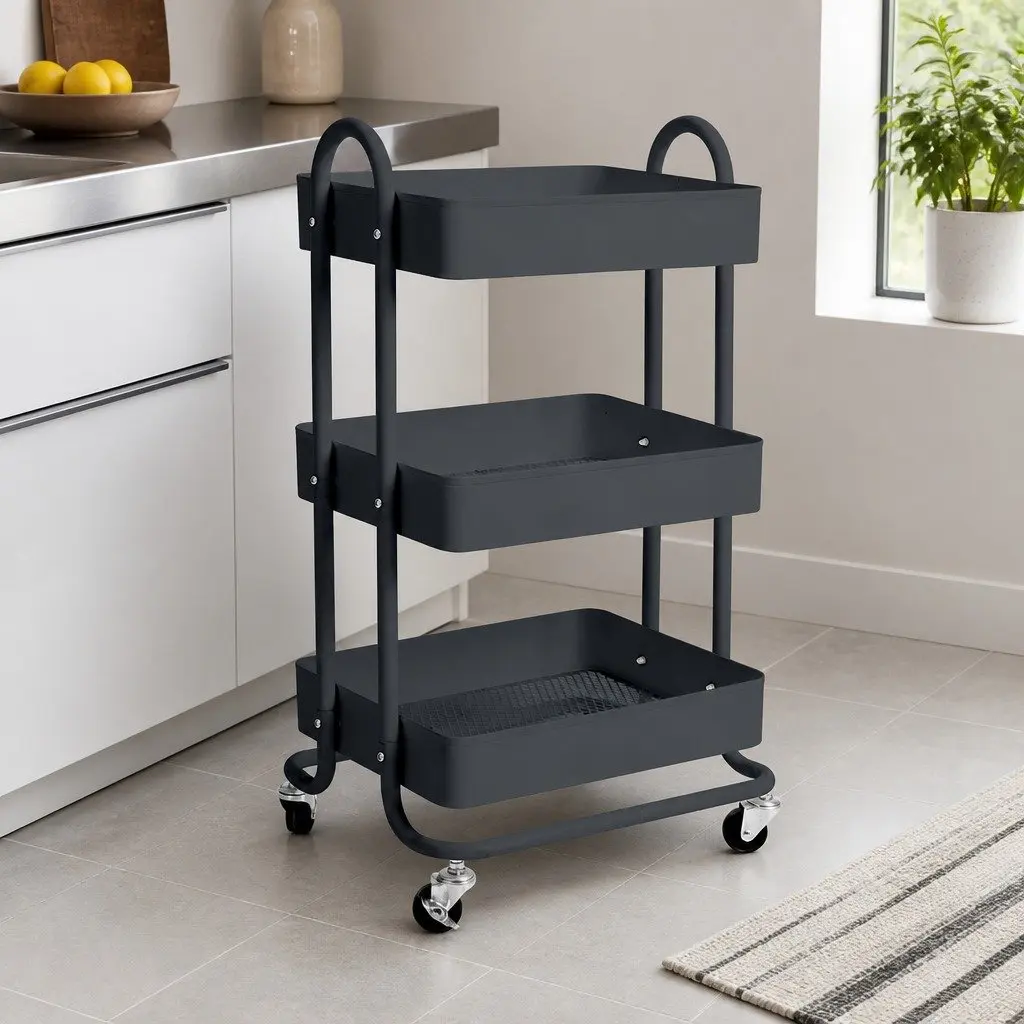 3 Tier Kitchen Trolley for Easy Organization