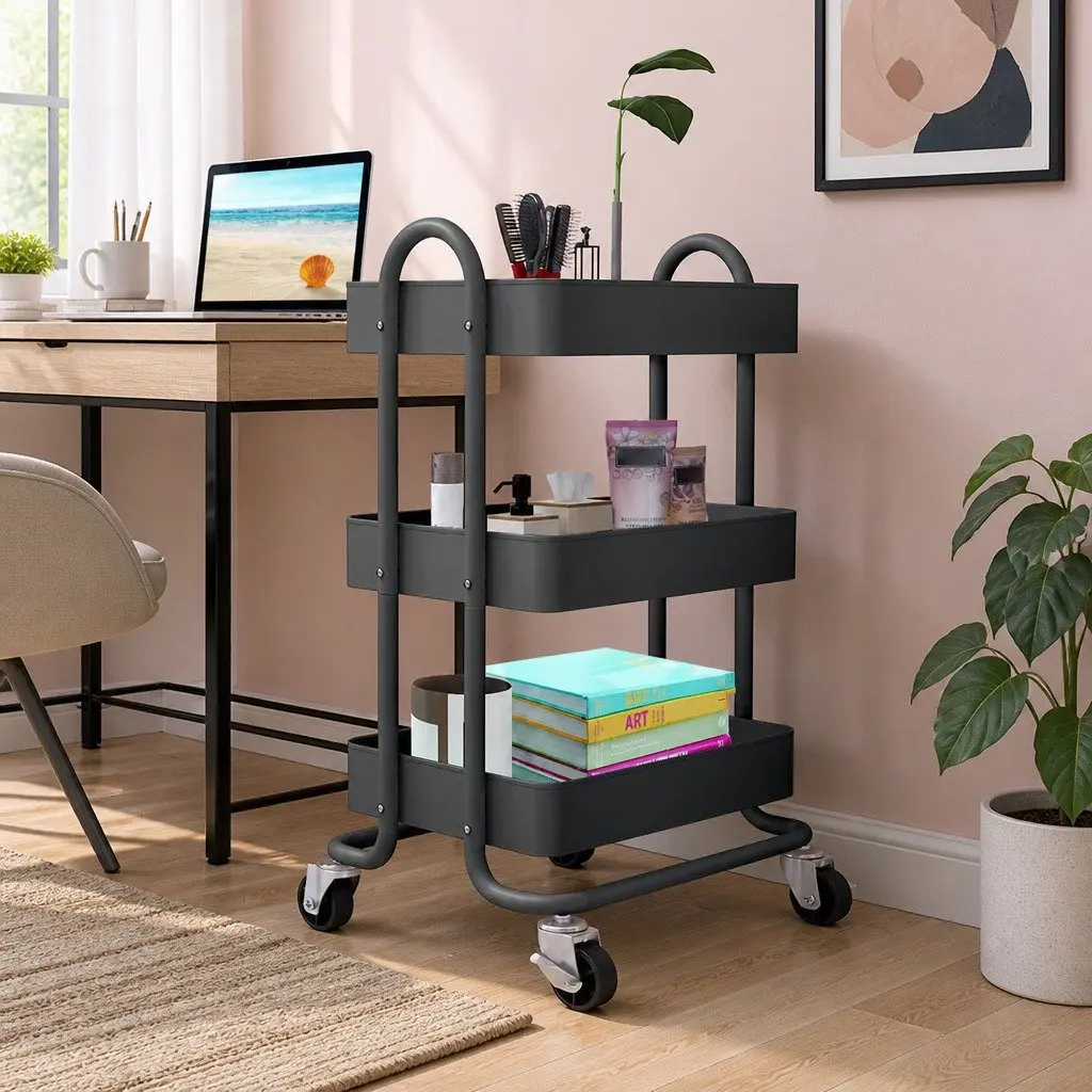 3 Tier Kitchen Trolley for Easy Organization