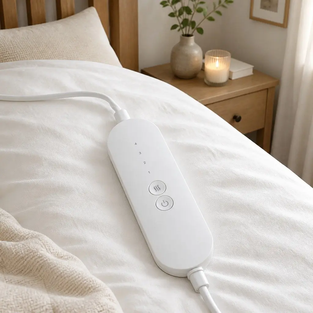 Electric Heating Pad Grey 60x39cm 4 Temperature Settings
