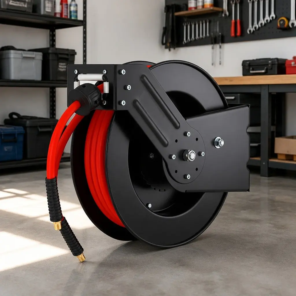 3/8" x 15m Air Hose Reel for Easy Storage