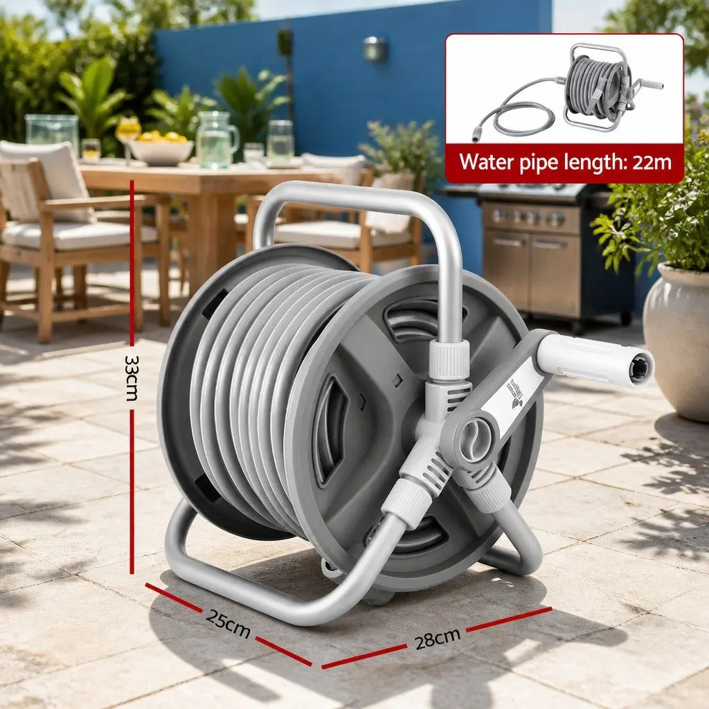 20m Garden Hose Reel with Easy Storage