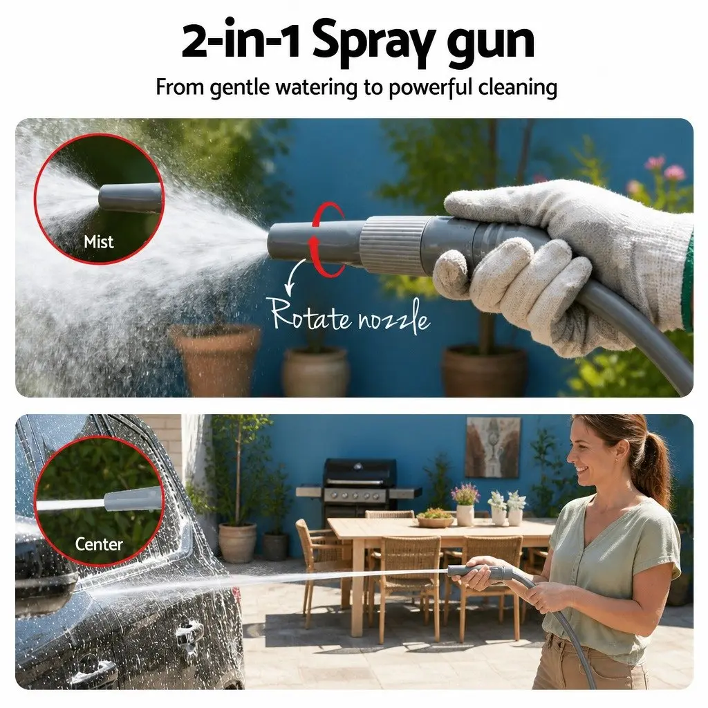20m Garden Hose Reel with Easy Storage