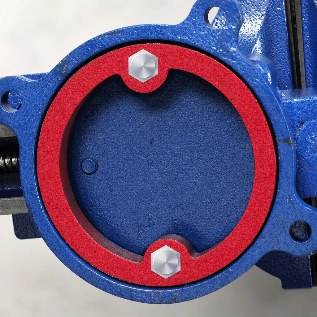 Bench Vice Blue 200mm Swivel Base Heavy-duty Cast Iron Clamping Tool with Integrated Anvil