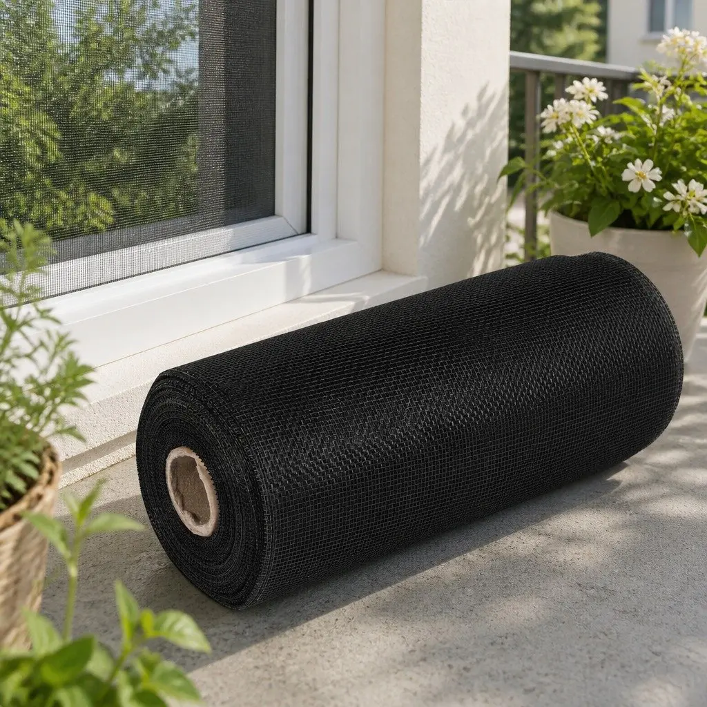 Insect Screen Mesh Black 1M x 30M Fibreglass Window Door Protection