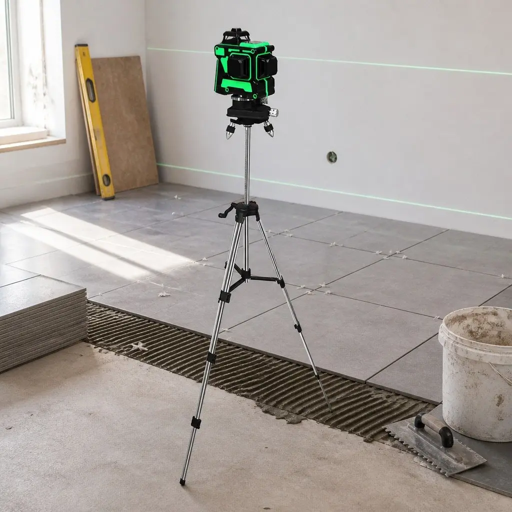 Green Laser Level 4/8/12 Line Self-Leveling Indoor Outdoor Construction Tool