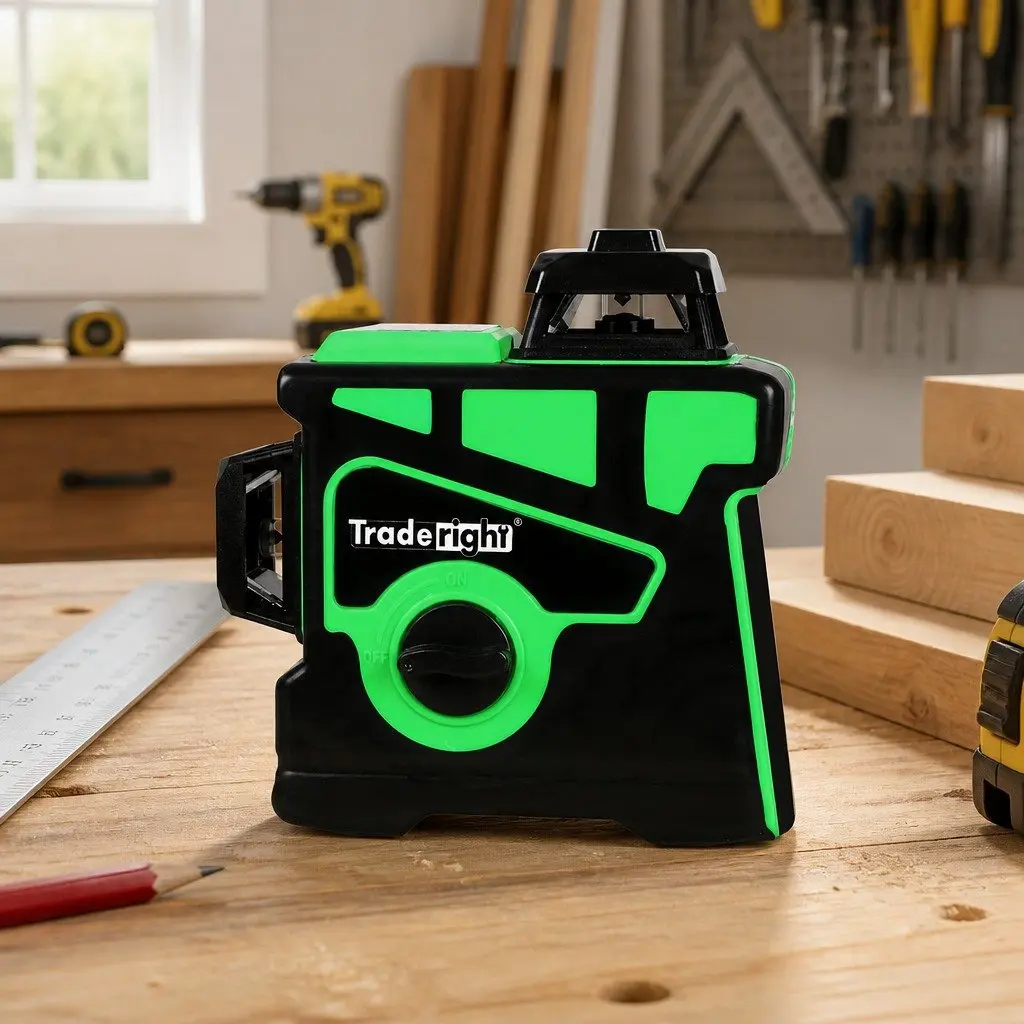 Green Laser Level 4/8/12 Line Self-Leveling Indoor Outdoor Construction Tool