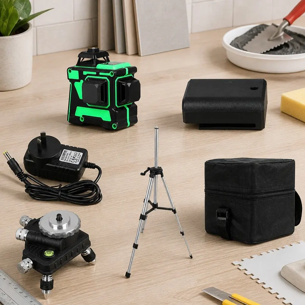 Green Laser Level 4/8/12 Line Self-Leveling Indoor Outdoor Construction Tool