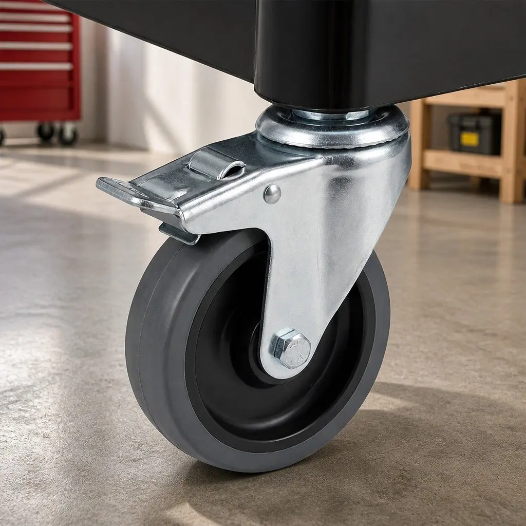 3-Tier Tool Trolley with Lockable Wheels