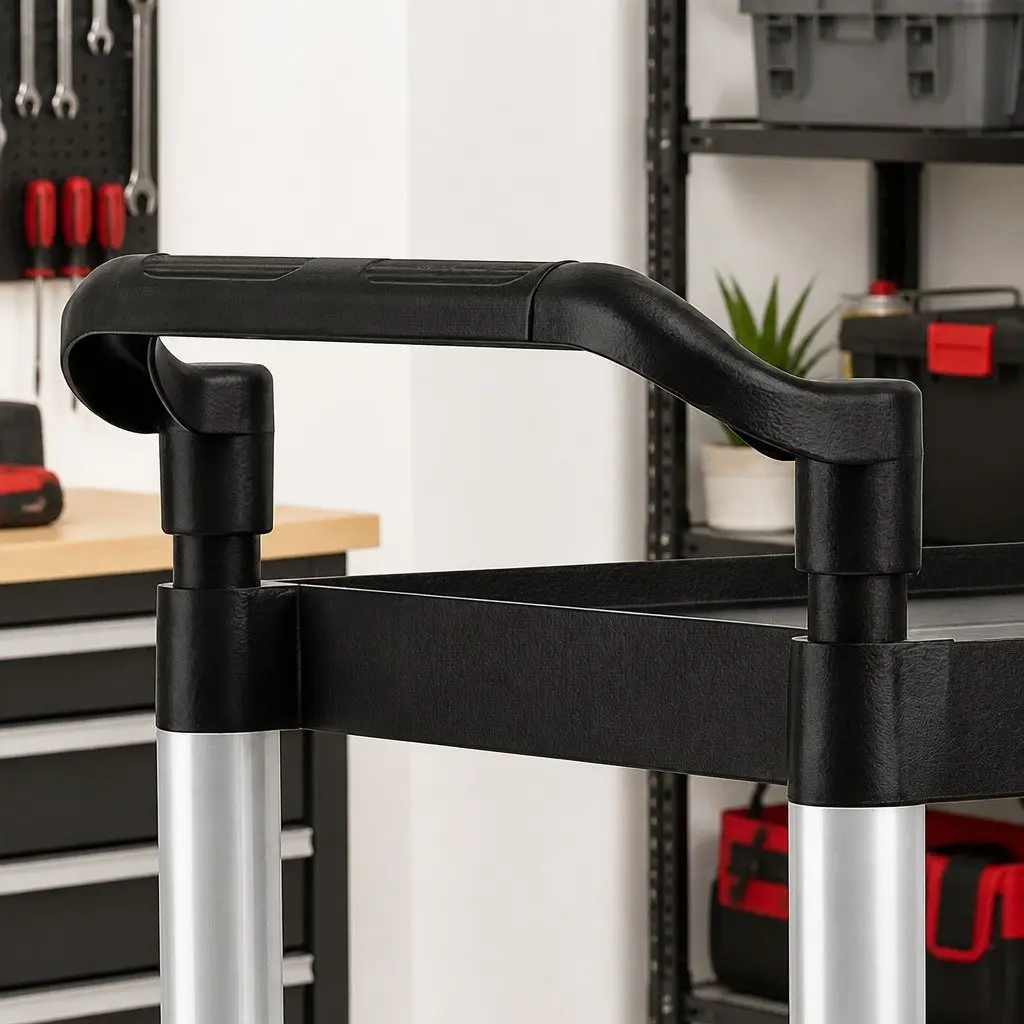3-Tier Tool Trolley with Lockable Wheels