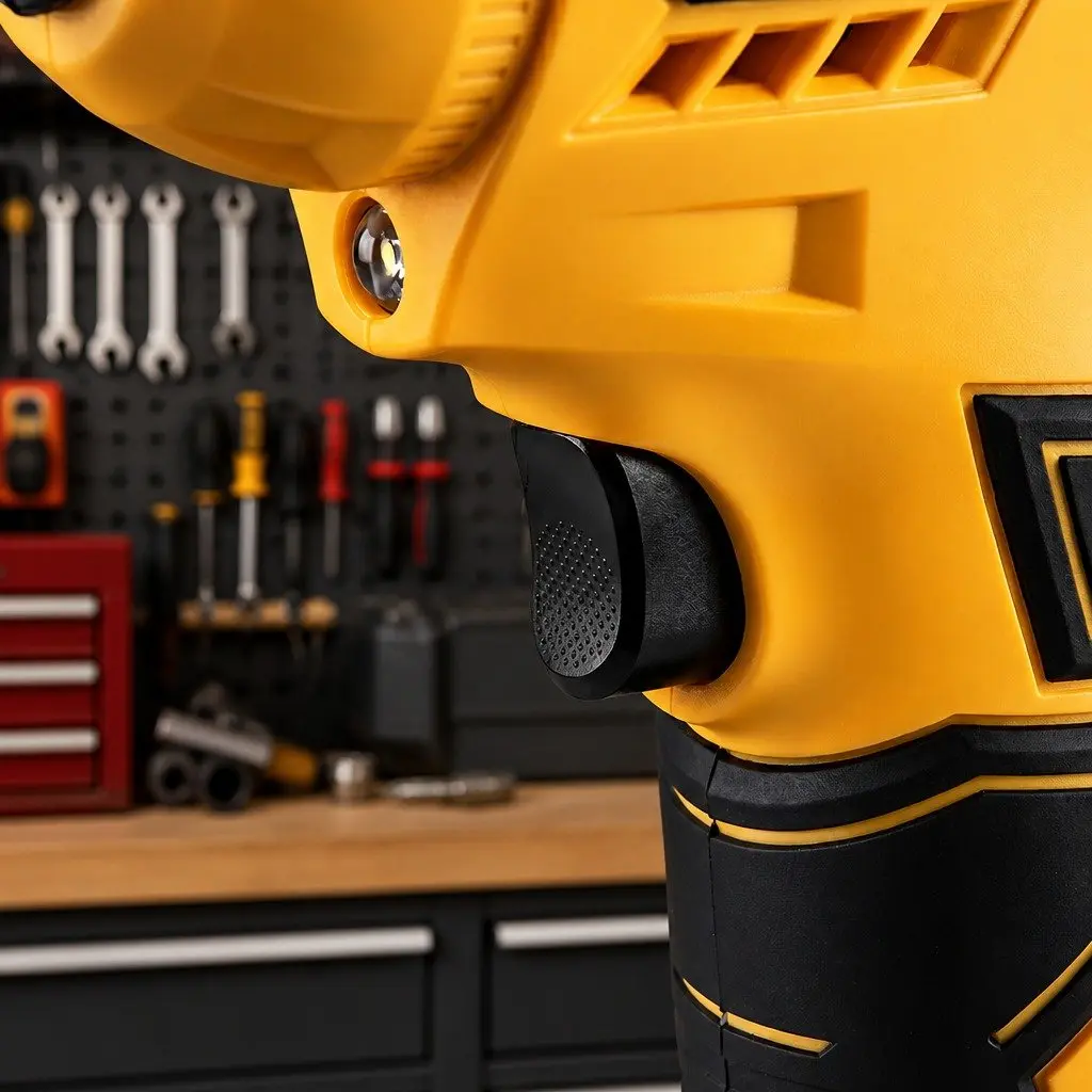 Cordless Tyre Inflator Yellow Handheld Digital LCD Portable Rapid Inflation
