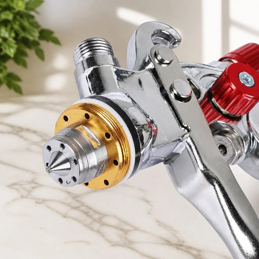 HVLP Spray Gun Kit Professional Paint Sprayer Adjustable Fluid Pattern Air