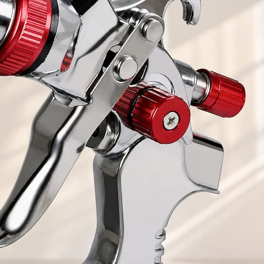 HVLP Spray Gun Kit Professional Paint Sprayer Adjustable Fluid Pattern Air