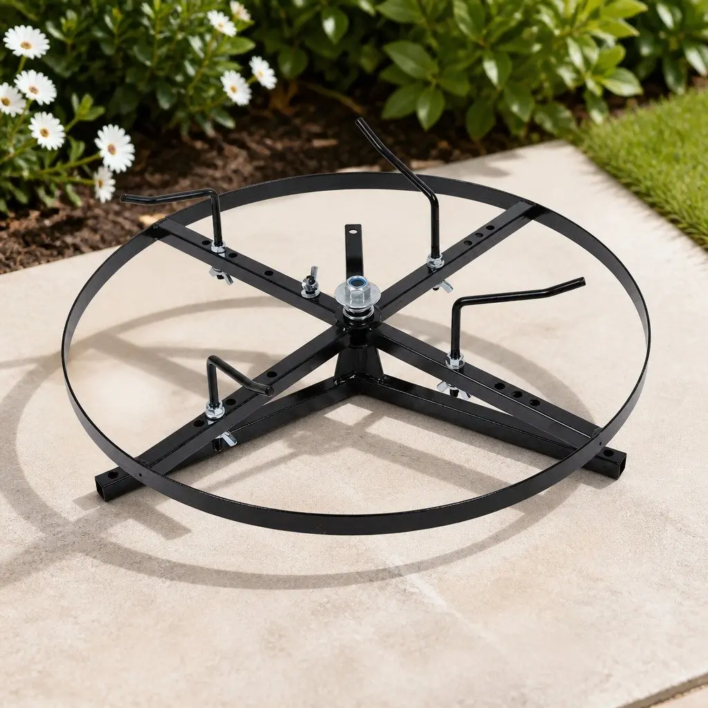 Wire Spinner Dispenser Black Heavy Duty Cast Iron 360° Rotatable Disk Adjustable Brake