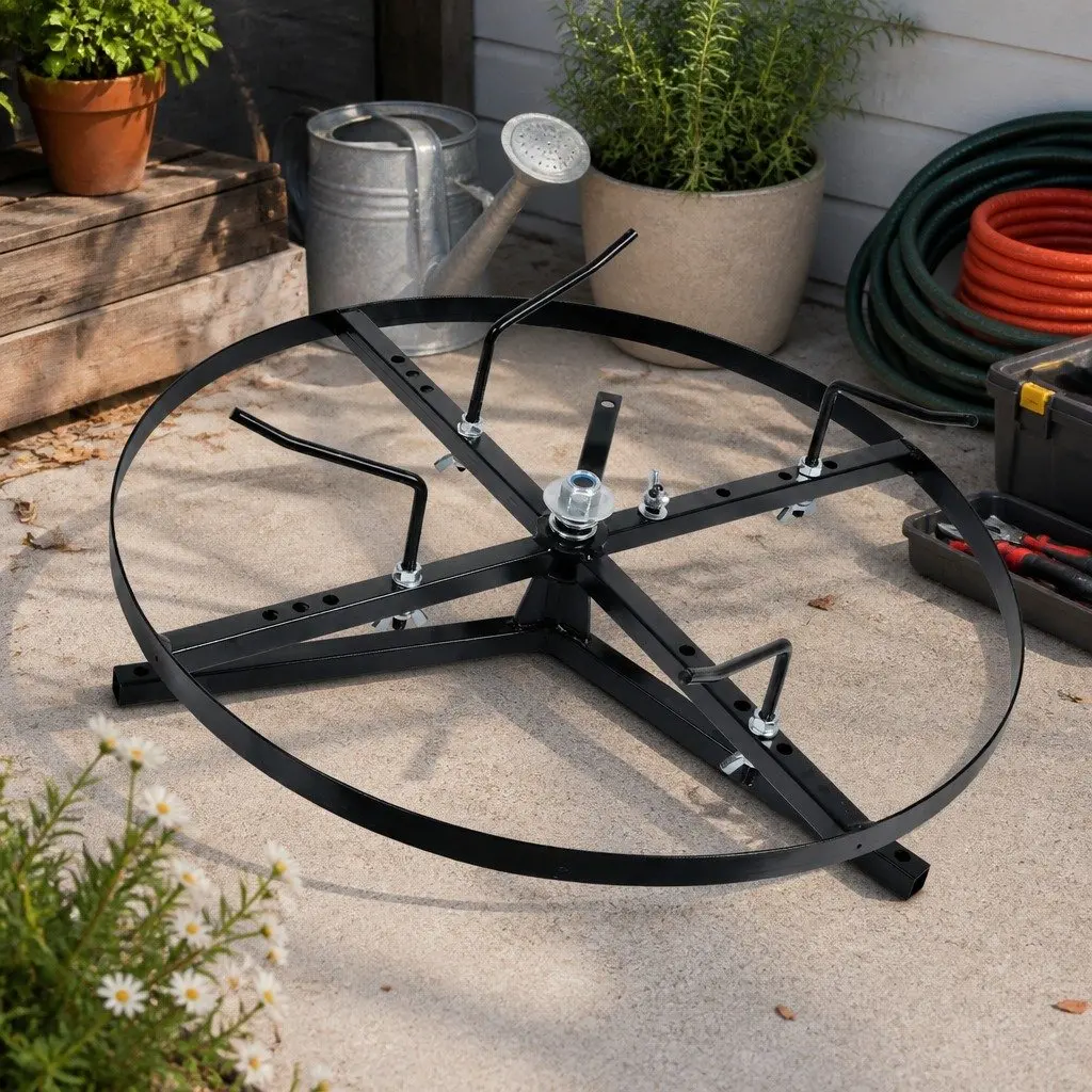 Wire Spinner Dispenser Black Heavy Duty Cast Iron 360° Rotatable Disk Adjustable Brake
