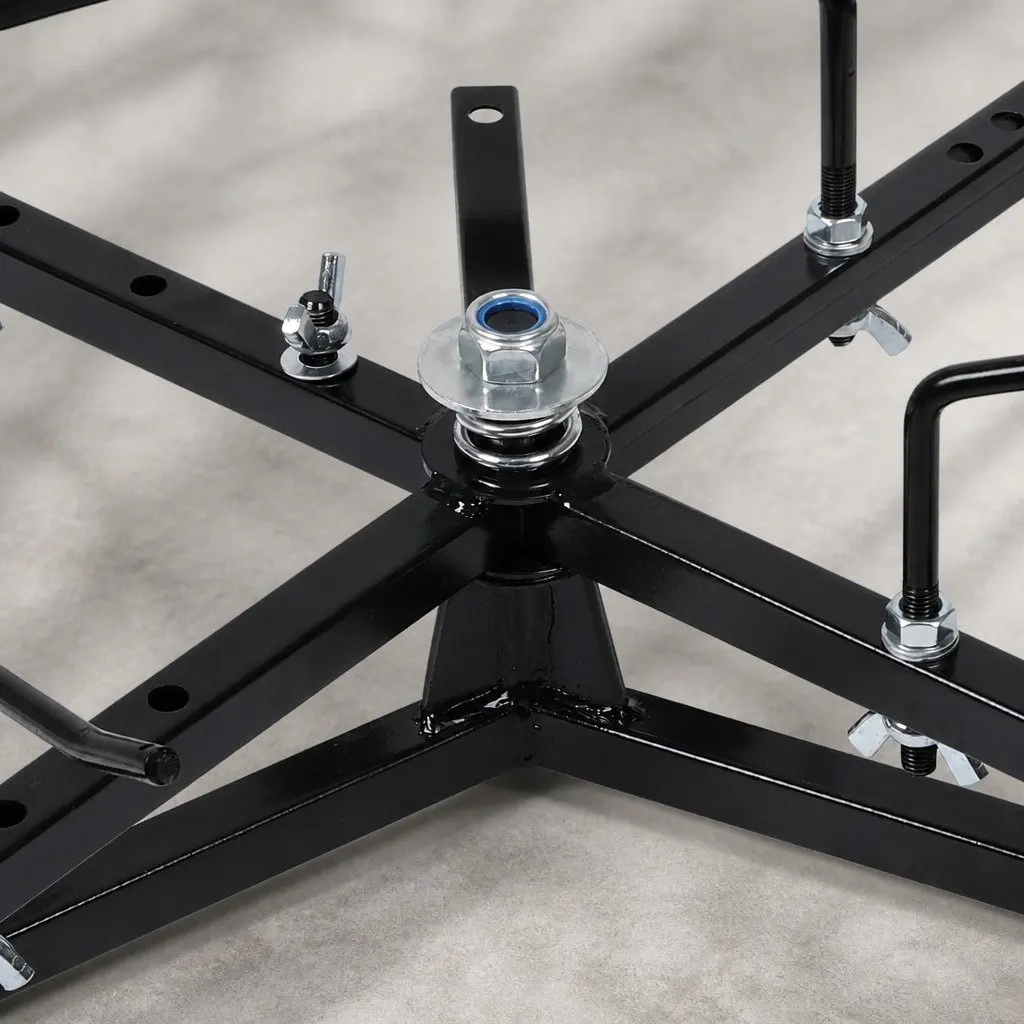 Wire Spinner Dispenser Black Heavy Duty Cast Iron 360° Rotatable Disk Adjustable Brake