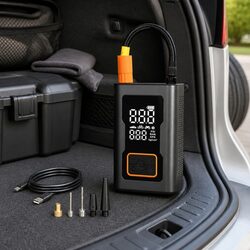 Efficient Portable Tire Inflator with Quick Operation