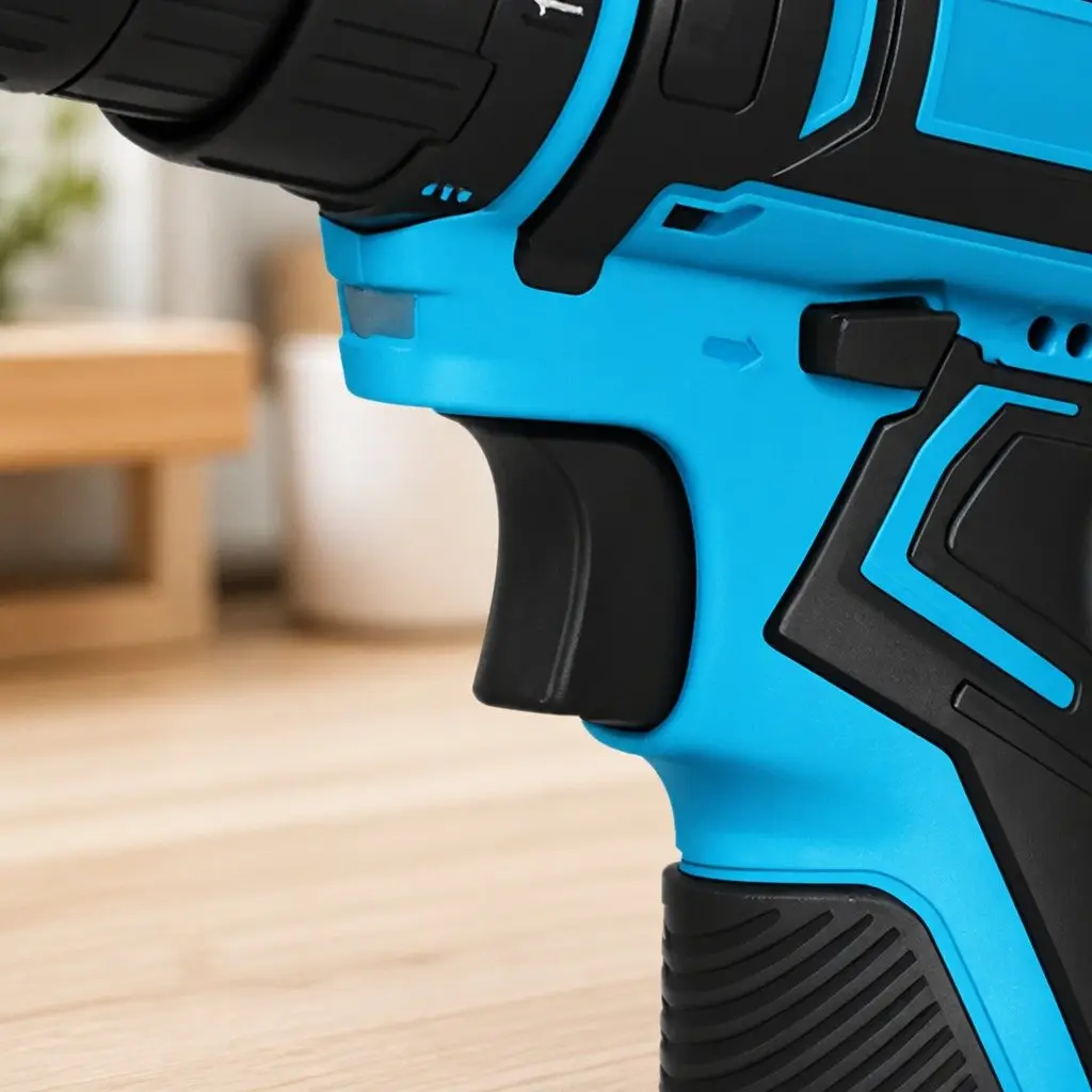 12V Cordless Drill Driver Blue 2.0Ah Battery 74 Piece Accessory Set