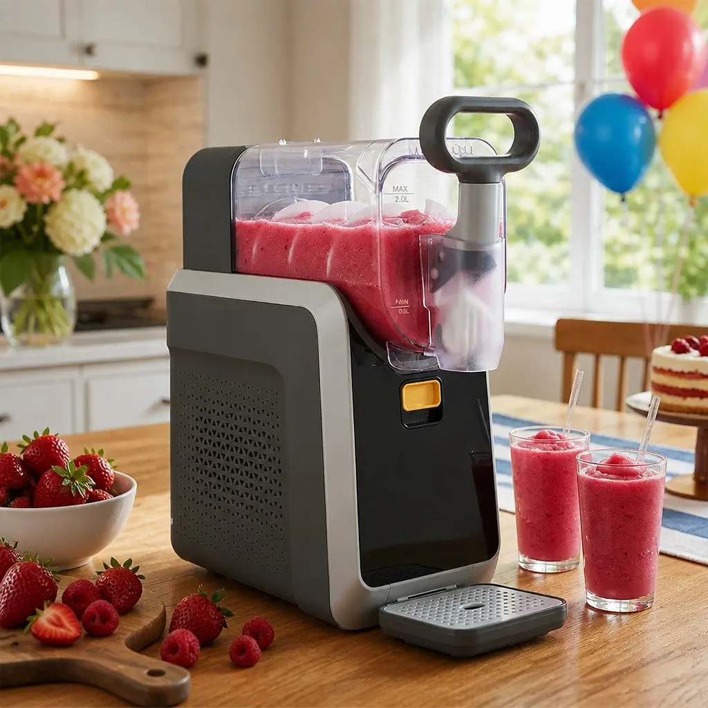 Slush Machine Transparent 2L Touch Control 5 Presets Rapid Chill Frozen Drink Maker