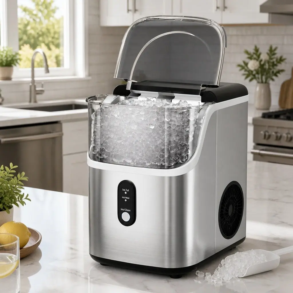 Nugget Ice Maker for Quick Ice Production