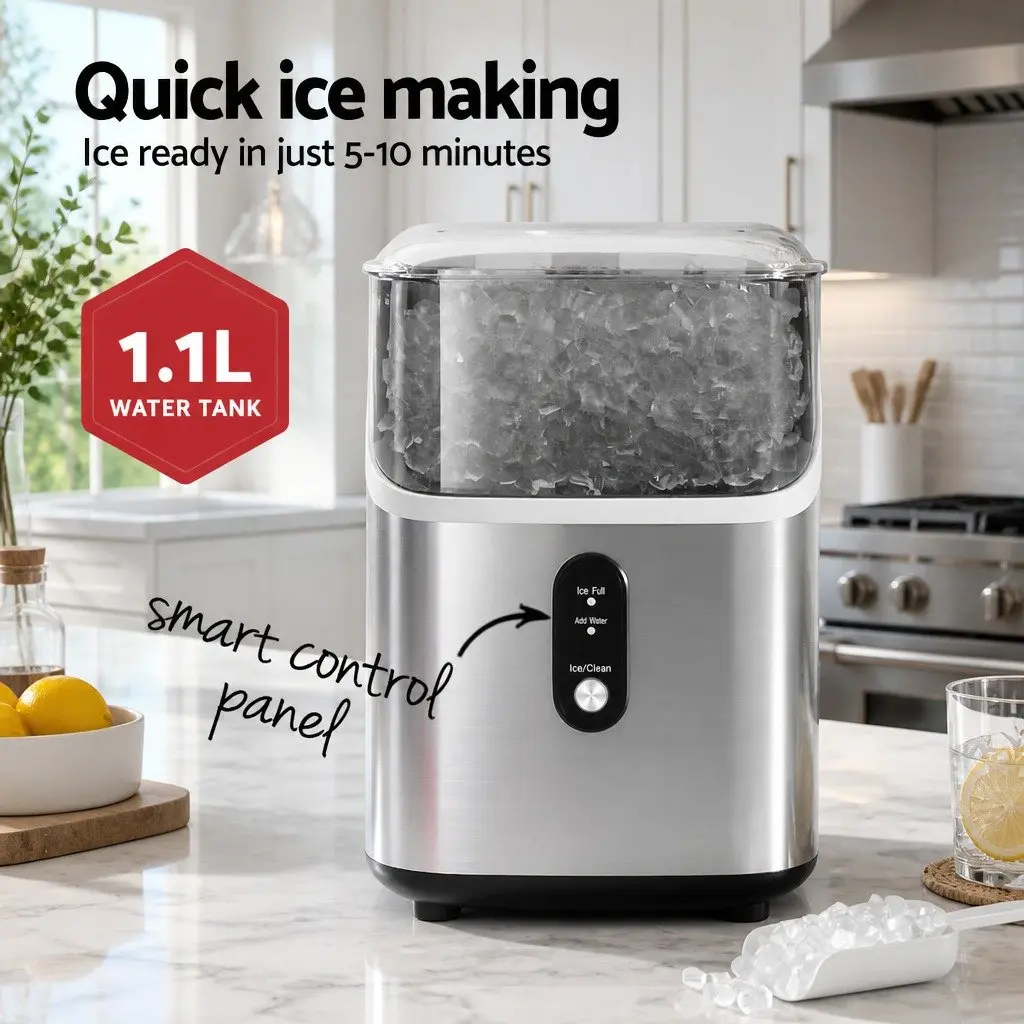 Nugget Ice Maker for Quick Ice Production