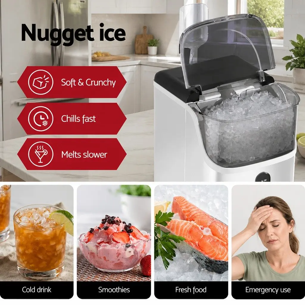 Nugget Ice Maker for Quick Ice Production