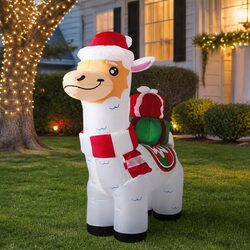 Compact Inflatable Christmas Decoration with LED Lights