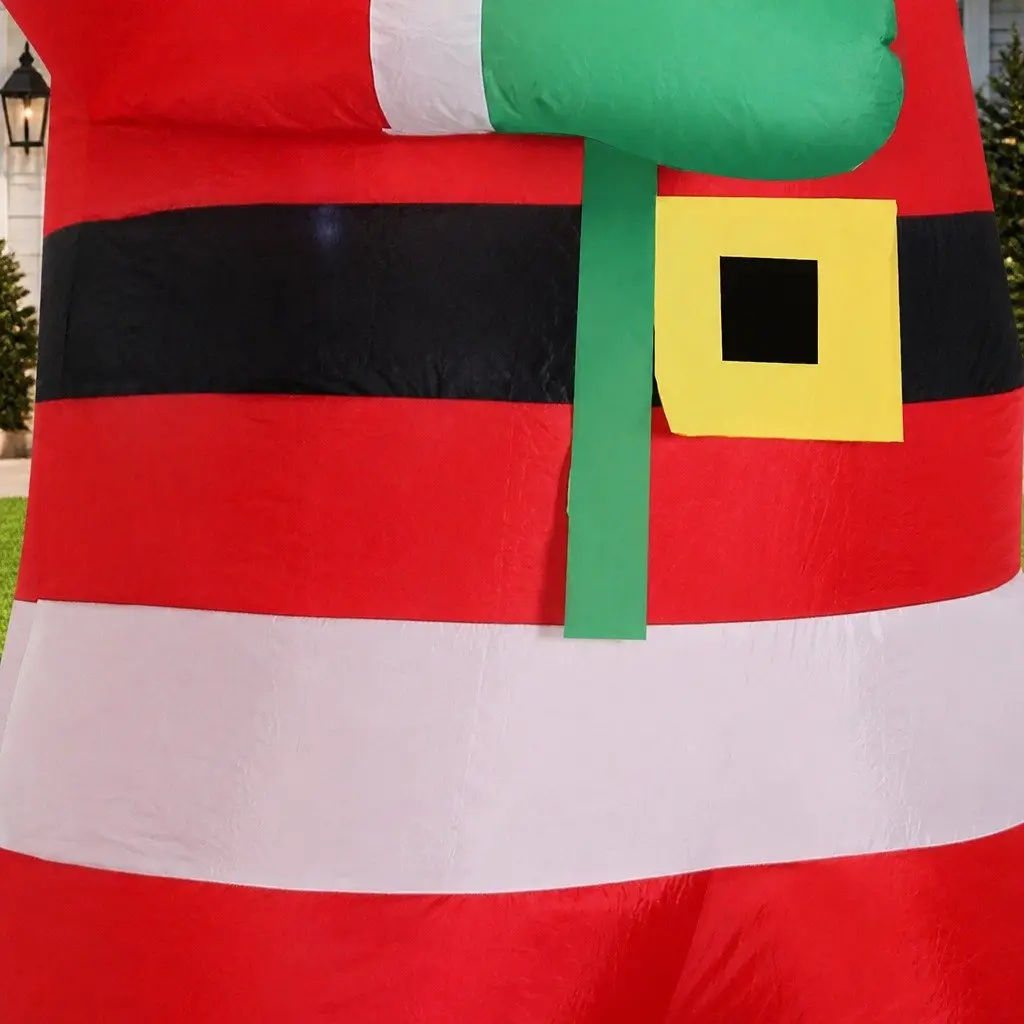Inflatable Santa Claus Multi-colour 2.4M LED Christmas Decoration Outdoor Indoor Display