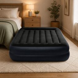 Queen Pillow Rest Raised Airbed: A Compact Solution
