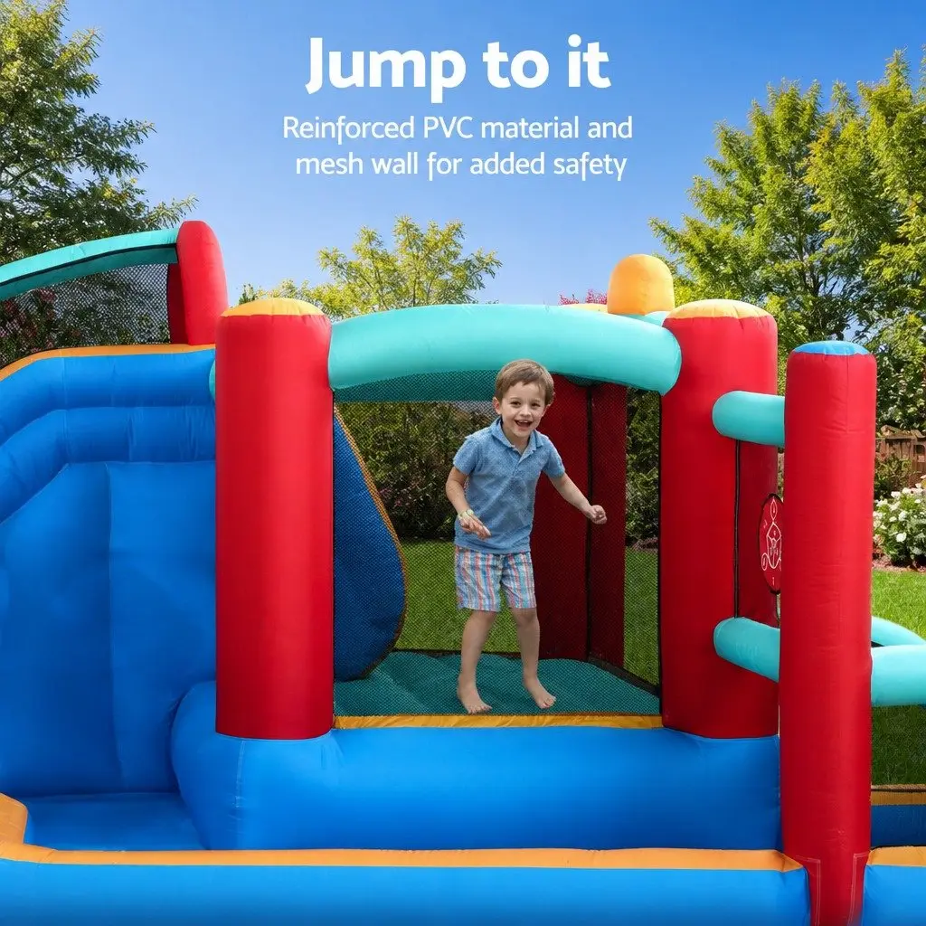 Kids Inflatable Water Slide Splash Pool Park Bounce House Trampoline Climbing