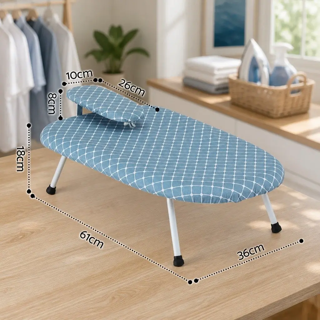 Tabletop Ironing Board Folding Compact Iron Rest Sleeve Board Portable