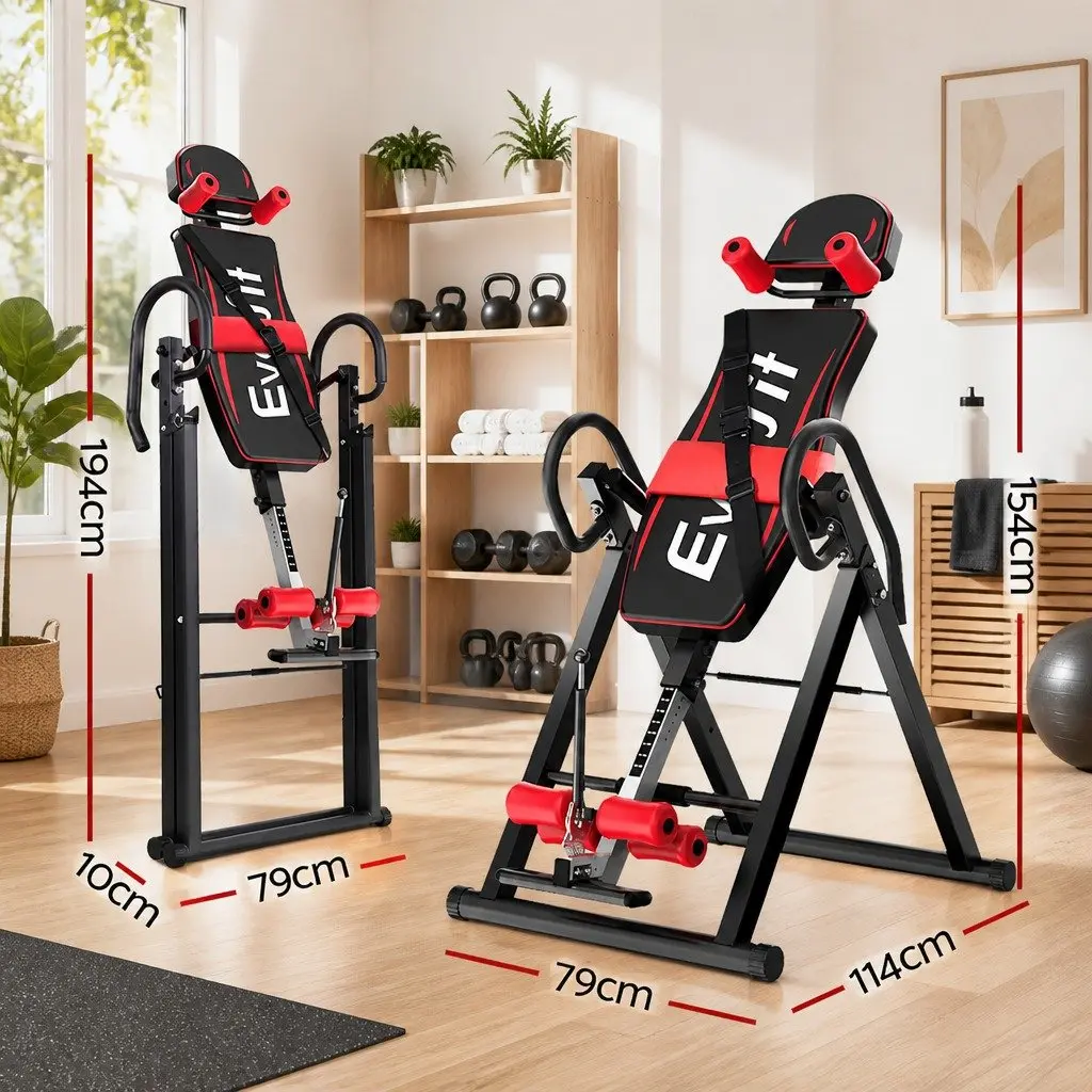 Inversion Table Gravity Exercise Stretcher Back Decompression Home Gym Foldable