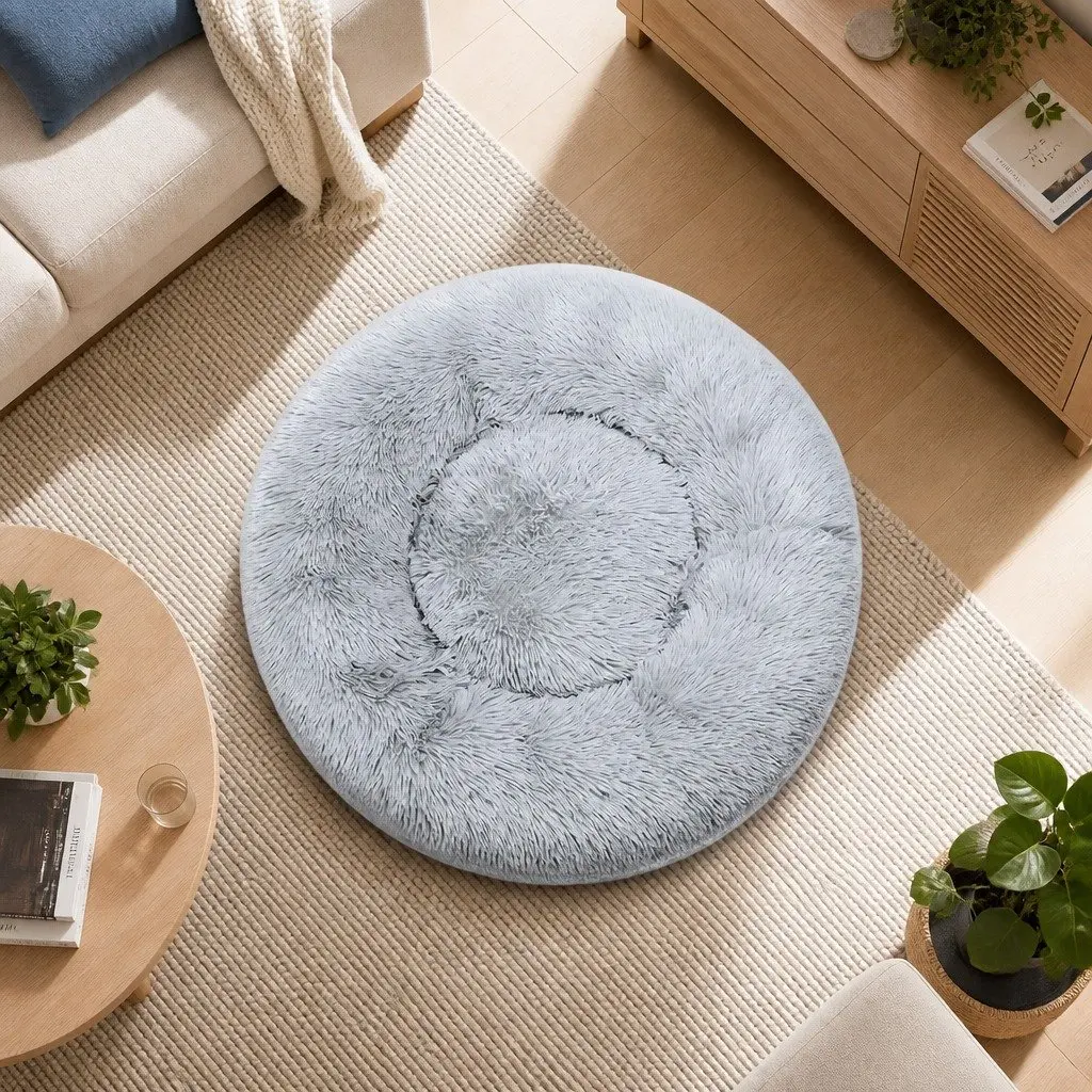 Large Dog Bed in Light Grey