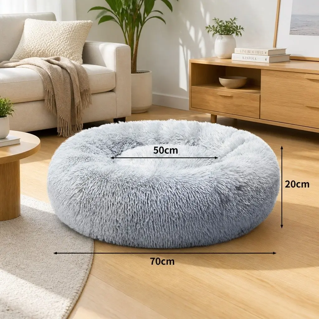 Large Dog Bed in Light Grey