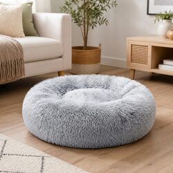 XL Grey Donut Bed for Dogs - Comfort in Every Inch