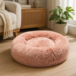 XL Pink Donut Bed for Pets - Comfort Redefined
