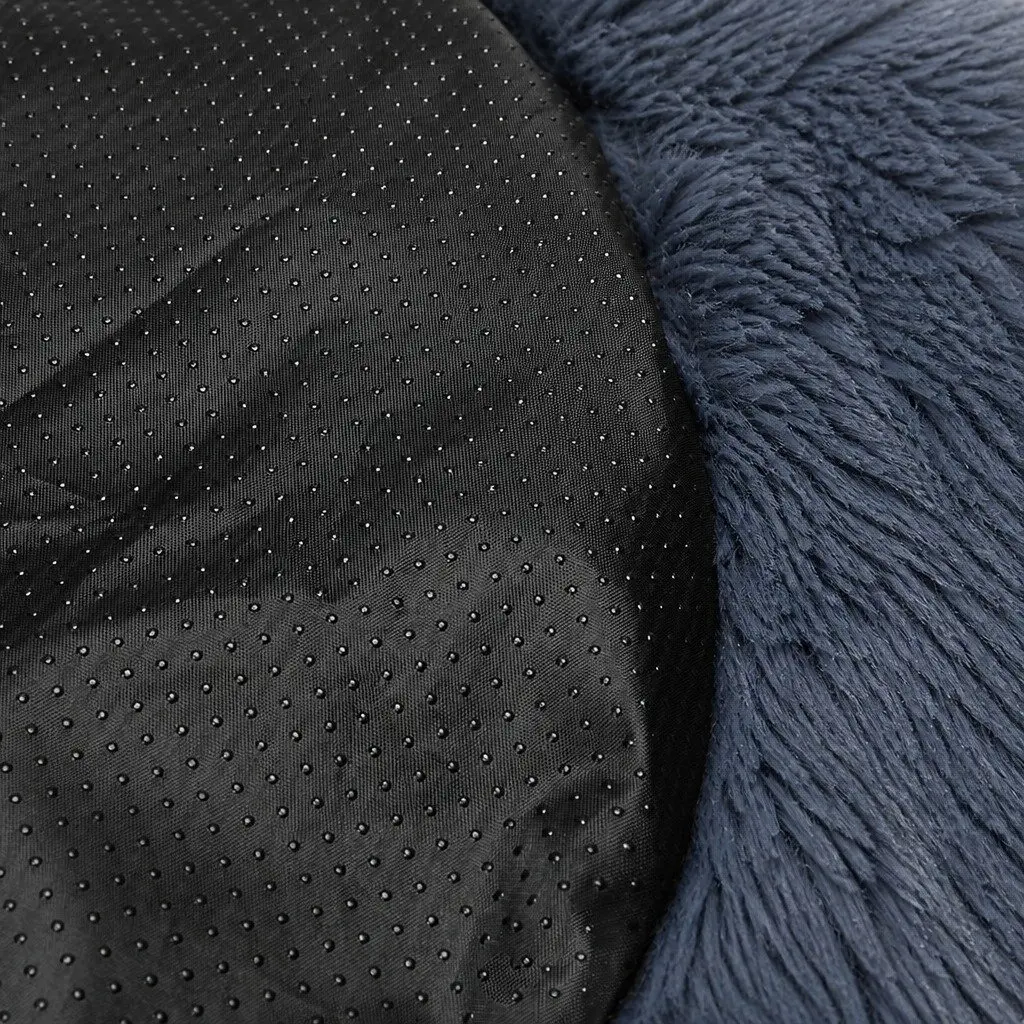 Pet Bed Donut Dark Grey XXL Plush Non-Slip Machine Washable