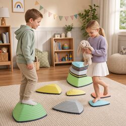 6-Piece Stepping Stones for Children - Fun Balance Set