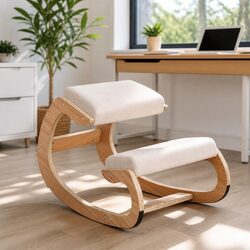 Compact Kneeling Chair with Steel Frame and Foam Padding