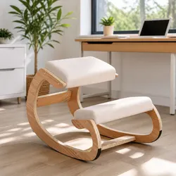 Compact Kneeling Chair with Steel Frame and Foam Padding