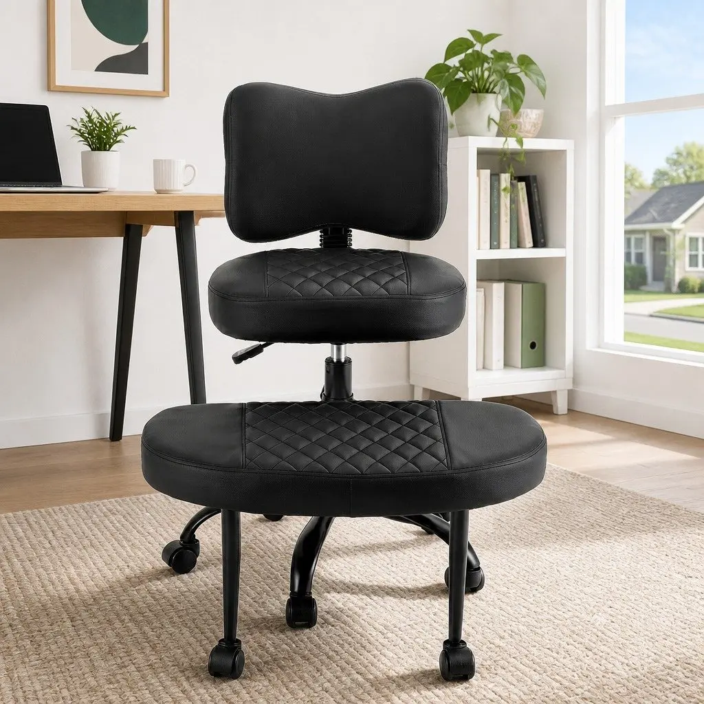 Kneeling Chair Cross Legged Meditation Seat Adjustable Height Office Desk