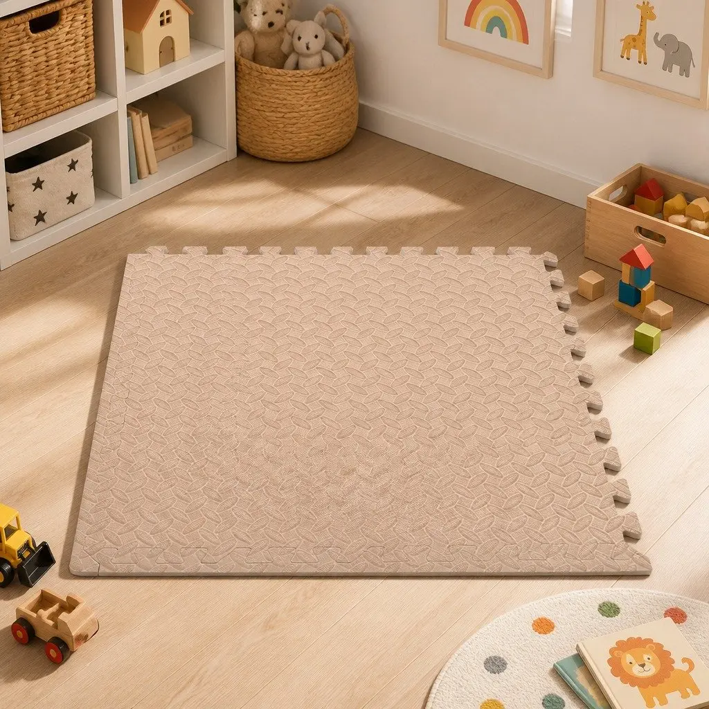 EVA Foam Play Mat Tiles with Easy Setup