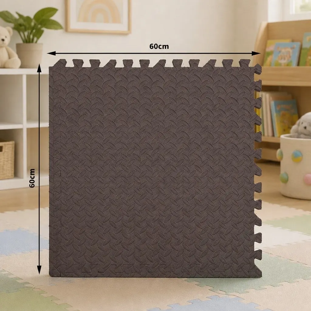 Kids EVA Foam Play Mat Interlocking Tiles Soft Elastic Surface Anti-Slip Base 4 Piece