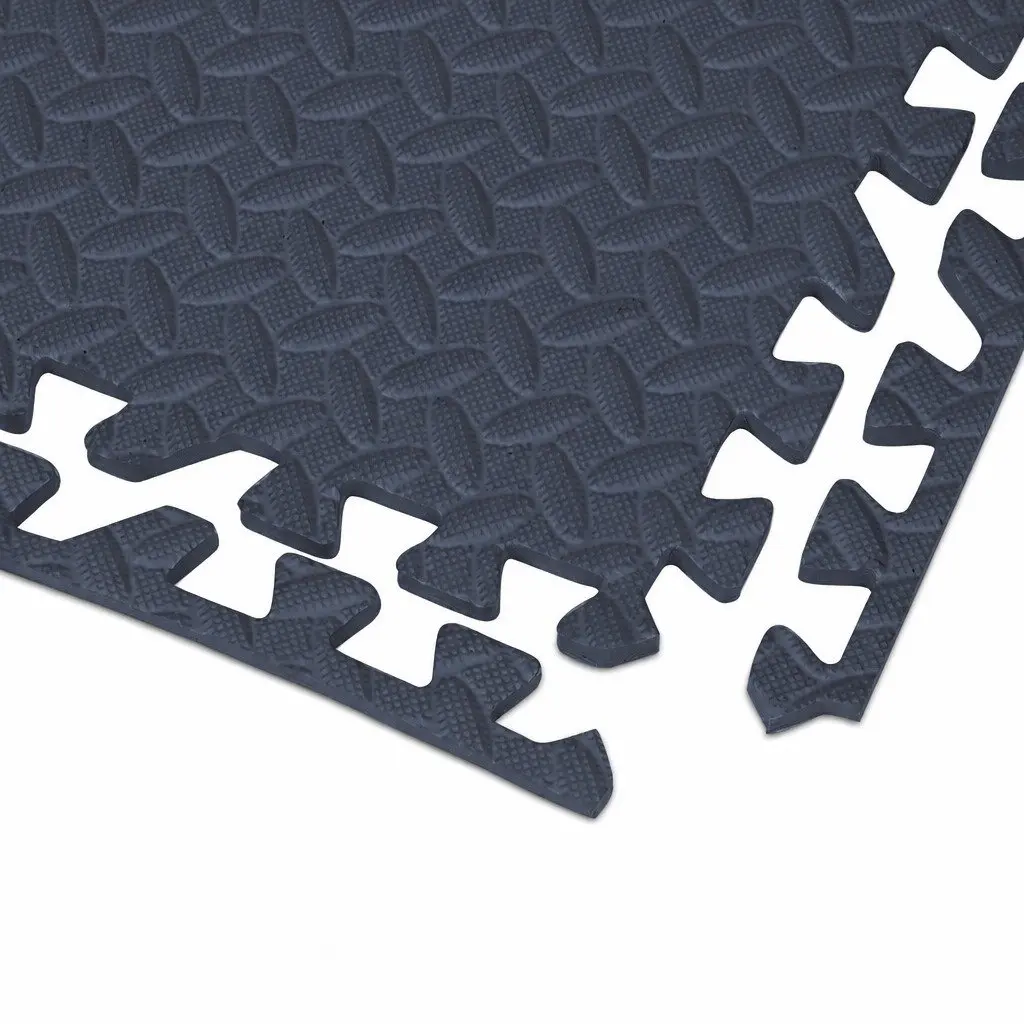 Kids EVA Foam Play Mat Tiles Navy 60x60cm Soft Padded Interlocking Floor Puzzle