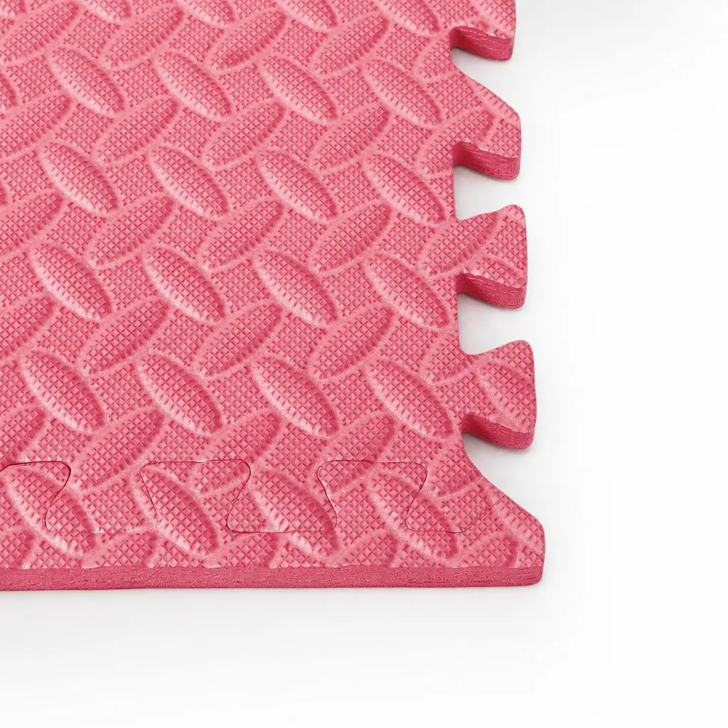 Kids EVA Foam Play Mat Floor Tiles Pink Interlocking Soft 4 Pack