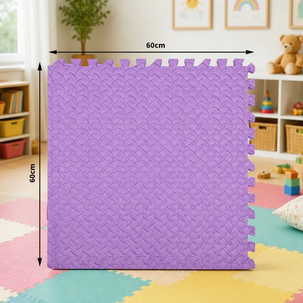 Kids EVA Foam Play Mat Tiles Soft Puzzle Floor Mats 4 Piece Anti-Slip Easy to Clean