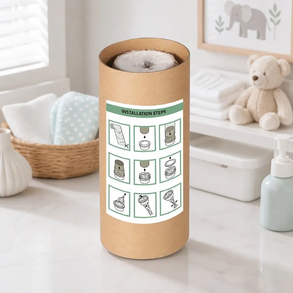 Nappy Bin Refill Kit White 100m Odour Control