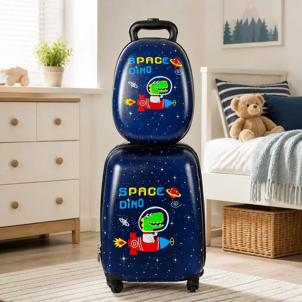 Kids Luggage Set 2PC Colour Size Lightweight Carry-On Suitcase Backpack
